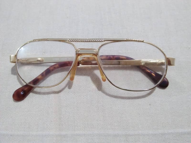 ITALIAN 24 CARAT GOLD-PLATED FRAME FOR GLASSES 0