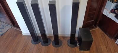 Pioneer Tower Speakers Surround Sound Home Theater System 340W