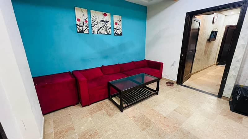 One bedroom fully furnished apartment available for Rent gas available 5