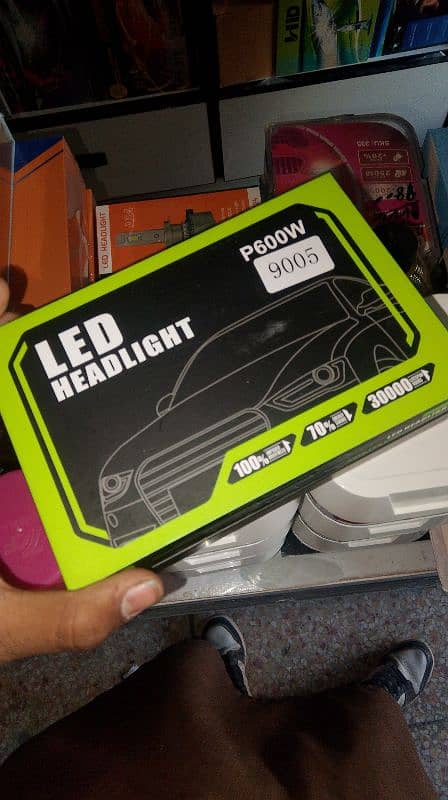 All cars Security kit central locking and head lights led and polish 4