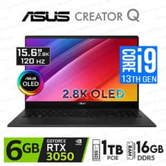 Asus creator laptop Q Oled i9 13th gen Navidia 3050