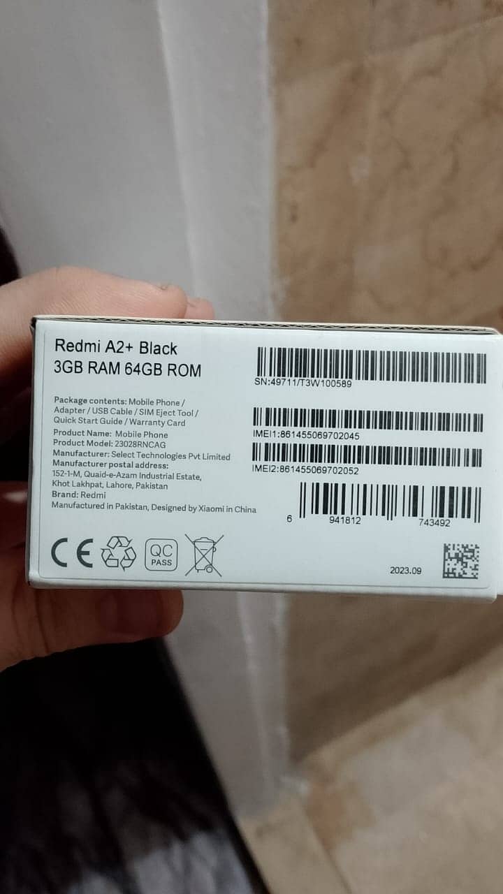 Redmi A2+ 3/64 storage 4