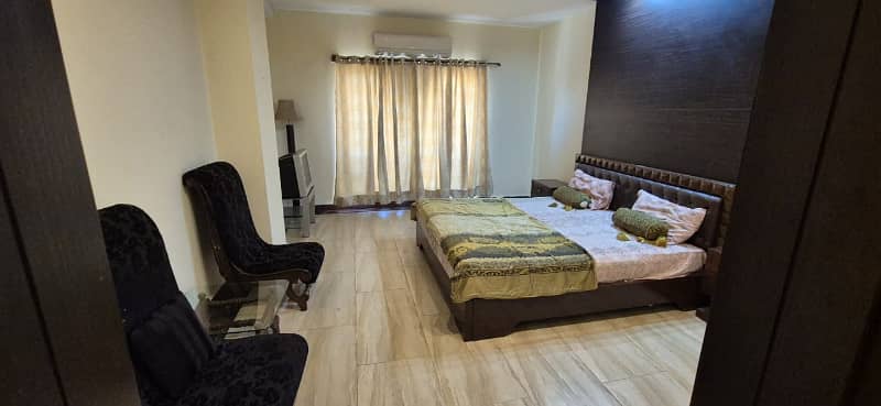 One bed full furnished flat for rent in bahria town Rawalpindi 6