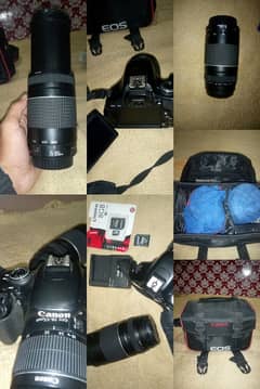 Canon 600D with 18-55 & 75-300 mm lens