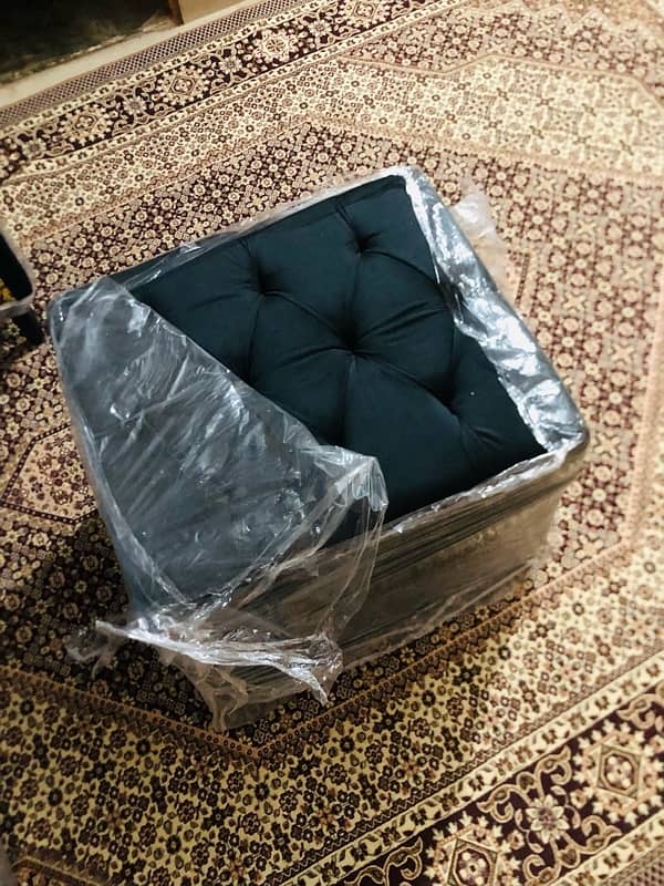 5 Seater Sofa Cum Bed with Two Tables and 2 Puffs 3