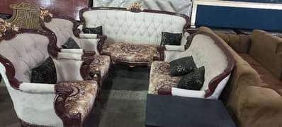 Original Chenoti Wood Sofa Set