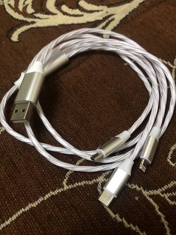 Type C Android Ios Multi Color Charging Cable 2