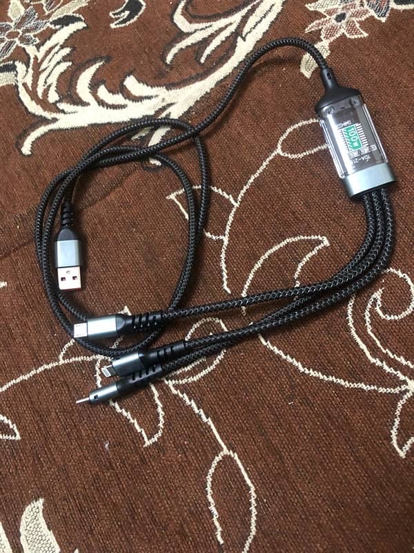 Type C Android Ios Multi Color Charging Cable 7