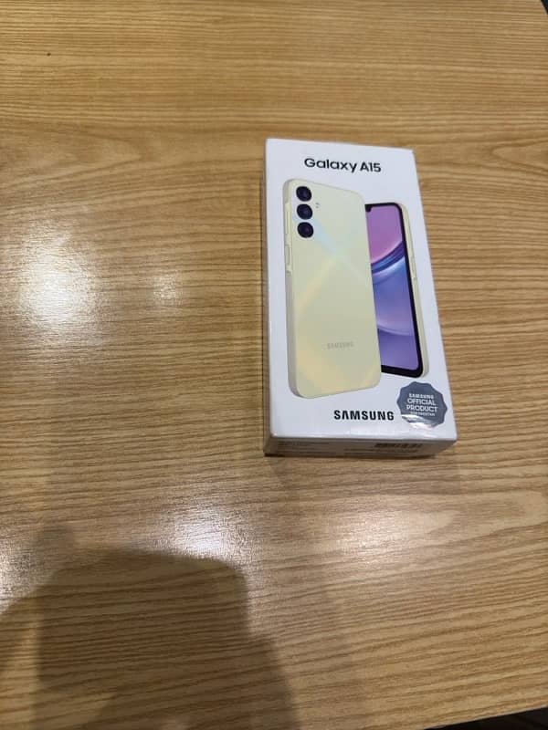 Galaxy A15 5g Yellow Color 8GB 256GB 10/10 Slightly Used 4