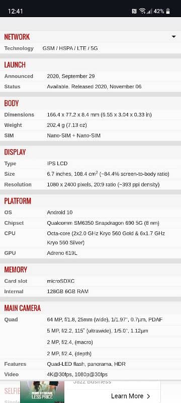 snapdragon 775 5/128ufs Motorola one 5G uw 13