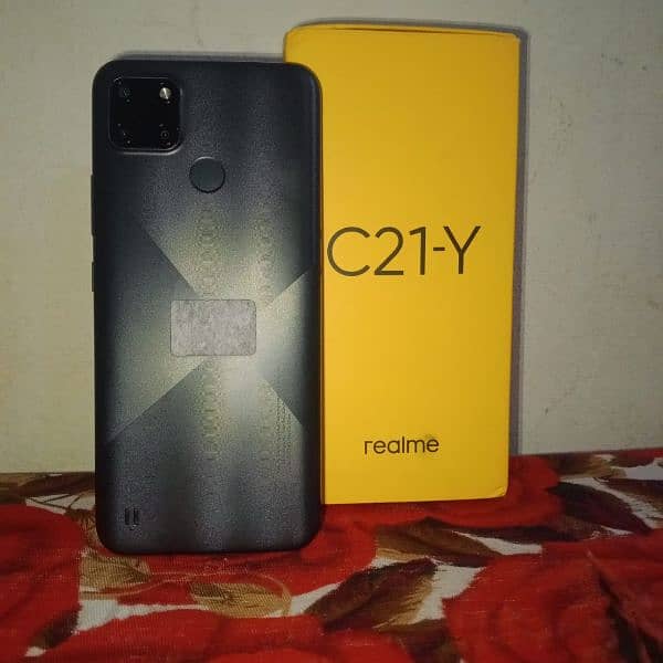 REALME C21-y mobile hai 10/10 condition complete paper and toll box 4