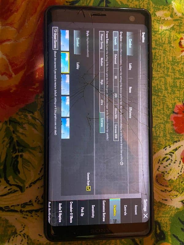 Sony Xz3 4/64 Best For PUBG Game only back or front glass crack he 0