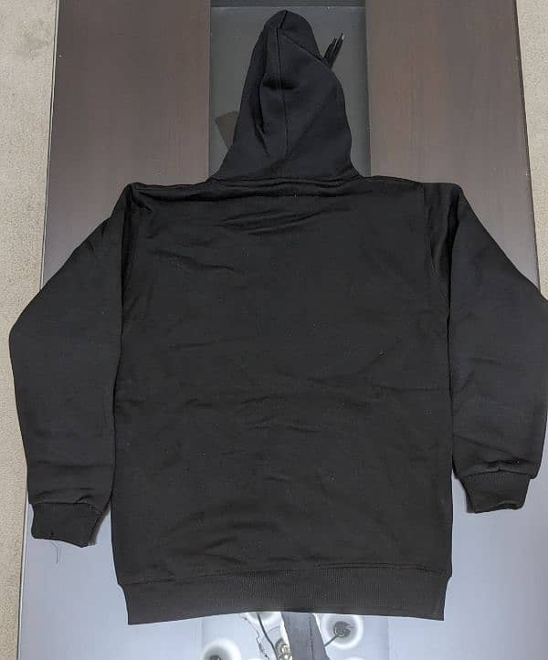 New Unused Jet-Black hoodie Unisex (Large Size) 1