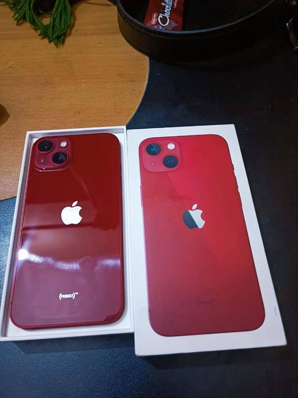 Phone 13 128gb factory unlocked red color with box iphone apple 1