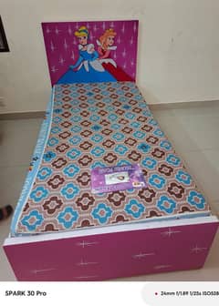 Girls bed with mattress