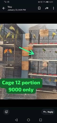 12 portion cage