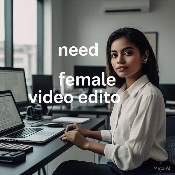 work from home female video editor required 0