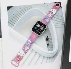 Cartoon LED Electronic Watch for Kids Hello Kitty Design