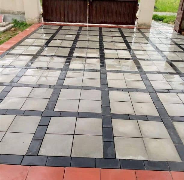 pavers, Tuff tiles, chemical Tuff tiles, curb stone, water chanal 1