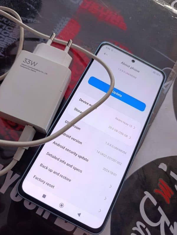 Redmi note 13 condition 10/10 256GB set+original charger for sale 1