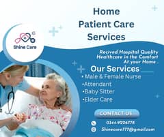 Male & Female Patient Care / attendant / Baby Sitter / Nurses/ Maids