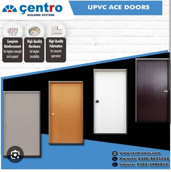 PVC Door water proof with frame & without frame 0