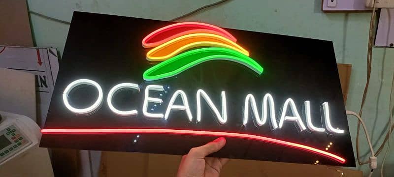 **Acrylic Sheet | Acrylic Logo with Light | Acrylic LED Sign | Karachi 14