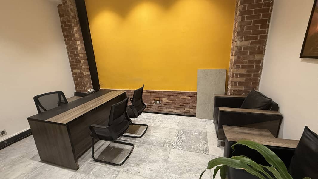 Shah Jee Estate Offerz Furnished Office Available For Rent It'S A Wonderful Option For Furnished Office In The Heart Of The Lahore City. Easy Approach From Anywhere In Gulberg.  Fully Furnished Office With Brand-new Furniture 32