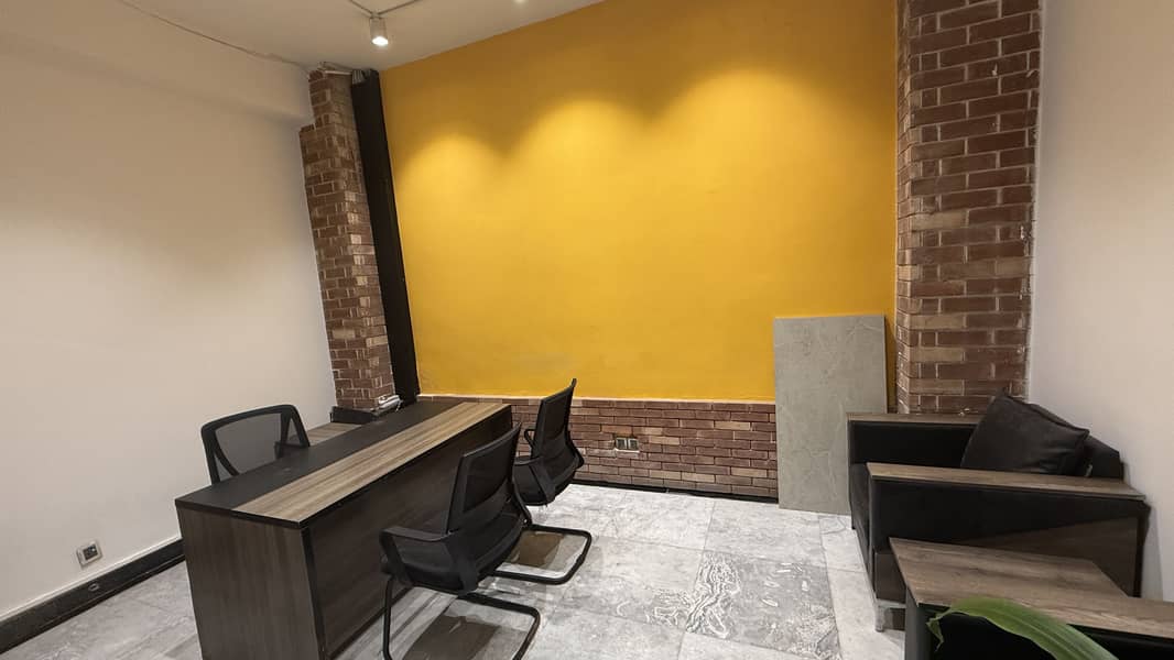 Shah Jee Estate Offerz Furnished Office Available For Rent It'S A Wonderful Option For Furnished Office In The Heart Of The Lahore City. Easy Approach From Anywhere In Gulberg.  Fully Furnished Office With Brand-new Furniture 33