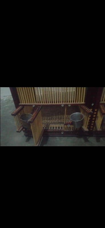 fancy double portion teetar cage for sale 3