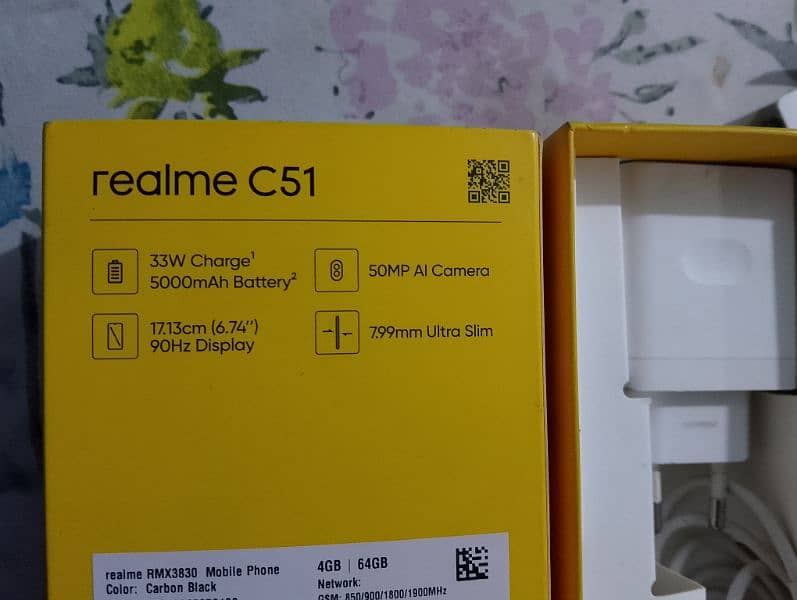 realme c51 4+1 64 box chargar 6