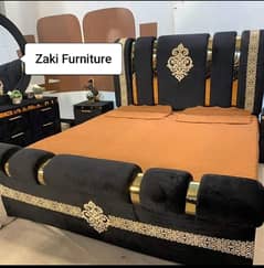 Double bed/king size bed/dressing table/bed set/wooden bed/furniture