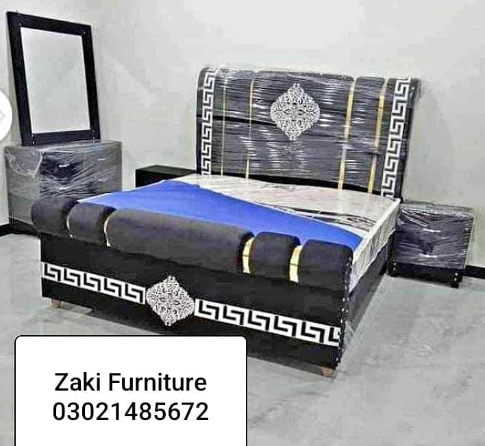 Double bed/king size bed/dressing table/bed set/wooden bed/furniture 13