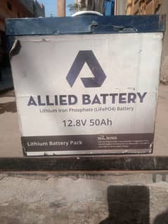 Lithium battery 12 volt 50ah 100% ok