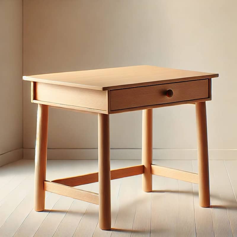 Elegant Wooden Study Table – Simple & Stylish,Modern Space-Saving 1