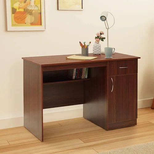 Elegant Wooden Study Table – Simple & Stylish,Modern Space-Saving 10