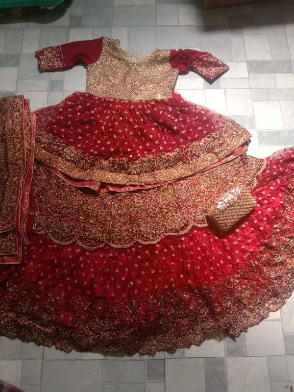 red lehenga 1