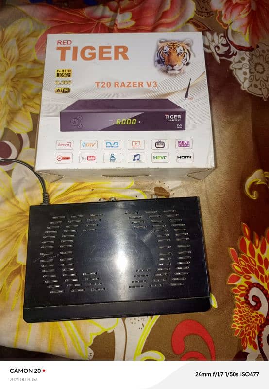 Use Dish 5fitt full setup original Tiger t20 3