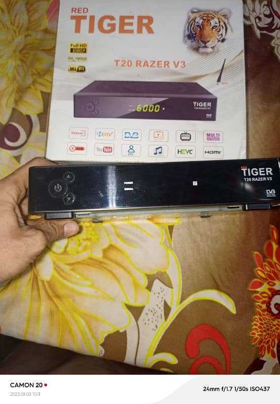 Use Dish 5fitt full setup original Tiger t20 4