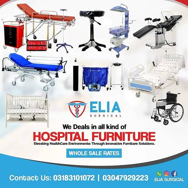 Manufacturers Hospital furniture/Patient Beds/drip stand / strechers 0