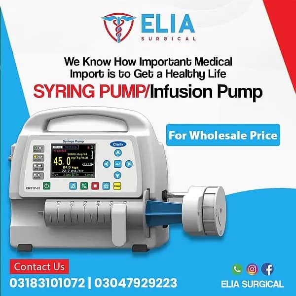 Syringe / infusion pump pump . 0