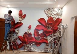 3D Wallpaper| Canvas sheet| Flex Wallpaper|3D wall panels| Pvc panels