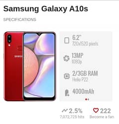 Samsung a10s pta approved