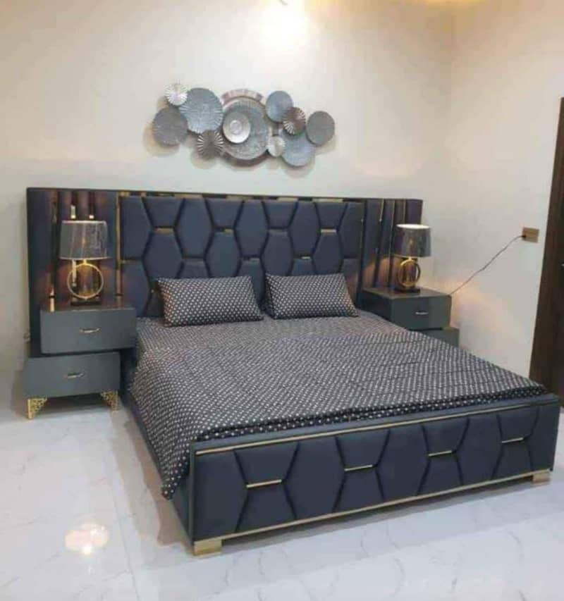 bed/Double bed/king size bed/bed set/Poshish bed/furniture 0