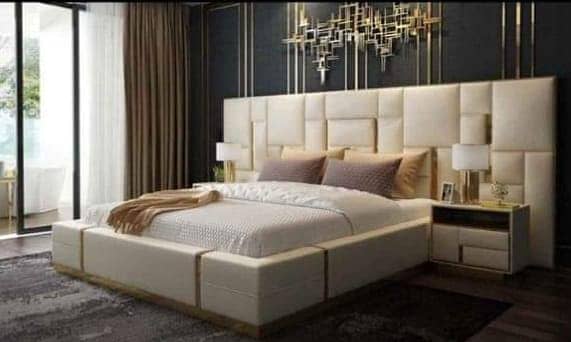 bed/Double bed/king size bed/bed set/Poshish bed/furniture 4