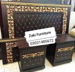 Double bed/king size bed/dressing table/bed set/wooden bed/furniture