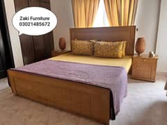 Double bed/king size bed/dressing table/bed set/wooden bed/furniture