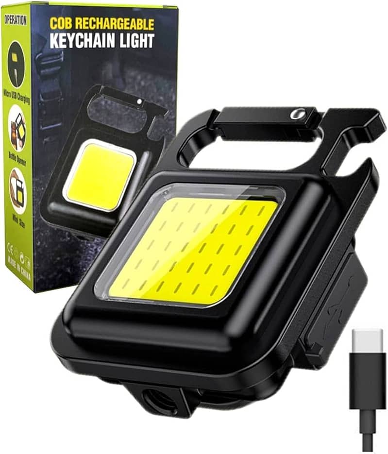 Auoyo Mini Keychain LED light 3 Mode Work Light 2