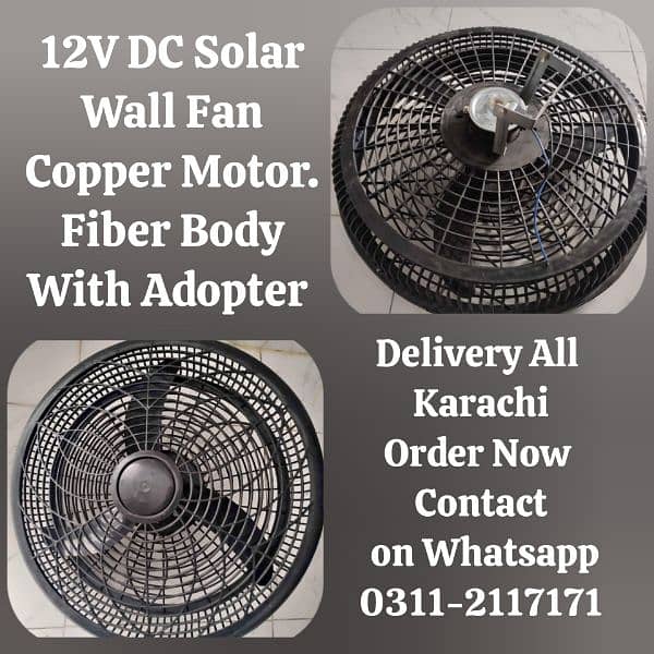 Charging Fans 12 Volt DC Fans AC DC Fans Solar Fan 2