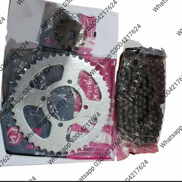 Sprocket Kit Set For CD 70 MotorCycle (Fully Imported) 6